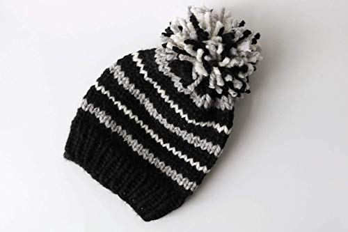 Striped beanie hat Clearance