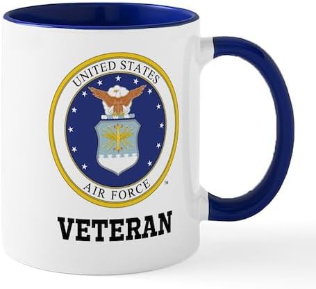 CafePress Custom Personalized Personalized Air Force Veteran Mugs 11 oz (325 ml) Ceramic Coffee Mug