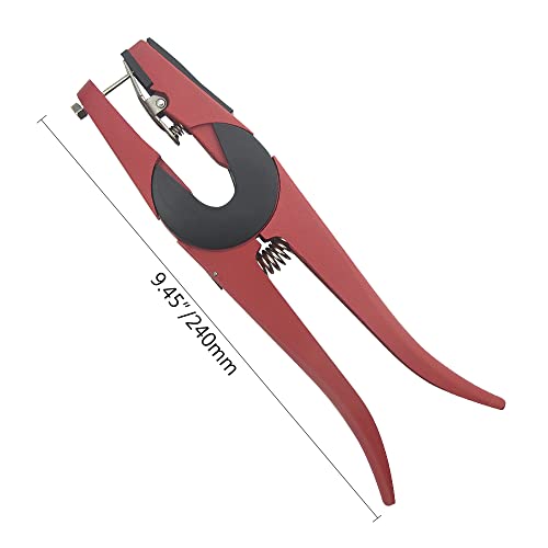 Wmycongcong 300 Pcs 1-100 Number Plastic Livestock Ear Tag Animal Tag Blue Yellow Orange And Ear Tag Applicator For Goat Sheep #TOP3