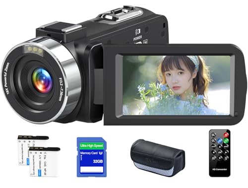【送料無料】4Kビデオカメラ カメラマイク付きウルトラHD Amazon | ビデオカメラ 4K録画 8000万画素 YouTubeカメラ IRナイト