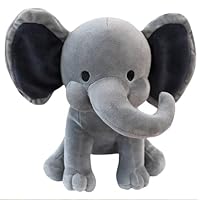 NatureMan Elephant stuffed animals - kawaii plushiesToys for Baby, Boy, Girls Plush Toys Gifts - Great for Nursery, Room Decor, 25cm (grey)
