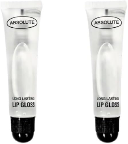 Absolute Long Lasting Lip Gloss, Clear, Pack of 2