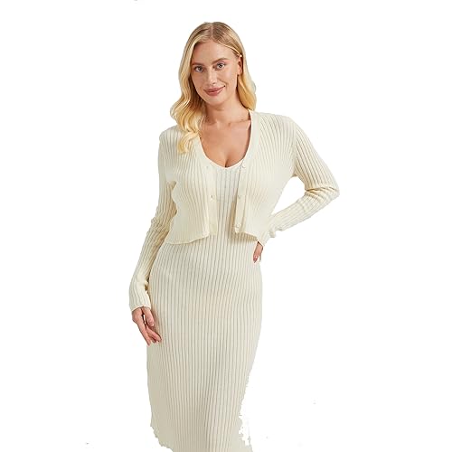 Image of Women's Cropped Cardigans Open Front Long Sleeves Short Cardigan Sweaters