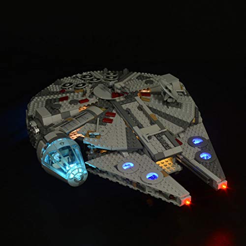 Sugeren LED Beleuchtungsset für LEGO 75257 Star Wars Millennium Falcon Raumschiff, LED Licht Set Kompatibel mit LEGO… – Bild 7