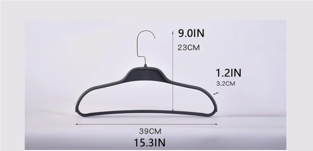 Perchas Ropa Percha De Plástico para Trajes, Ropa Minimalista Ampliada para Colgar Pantalones Vestir Y Otras Prendas para Uso Diario(Grey,10pcs)