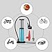 Gavigain Bike Pump, Mini Portable Foot Pump, High Pressure Floor Inflator Tire Air Pump for Bicycle (Blue)