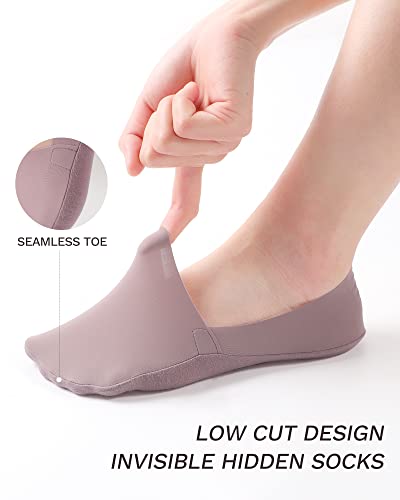 Jocmic No Show Socks Womens, Low Cut Liner Socks Non Slip Invisible For Flats Boat Bright Color #TOP3