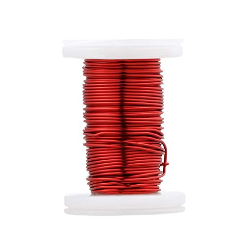 Image of BNTECHGO 20 AWG Magnet Wire 2 oz Red Enameled Copper Wire 0.0315 inch(0.80mm) | 20 Gauge Enameled Copper Coil Wire Widely Used For Transformers, Inductors, Speakers, Electromagnets, Educational Experiments