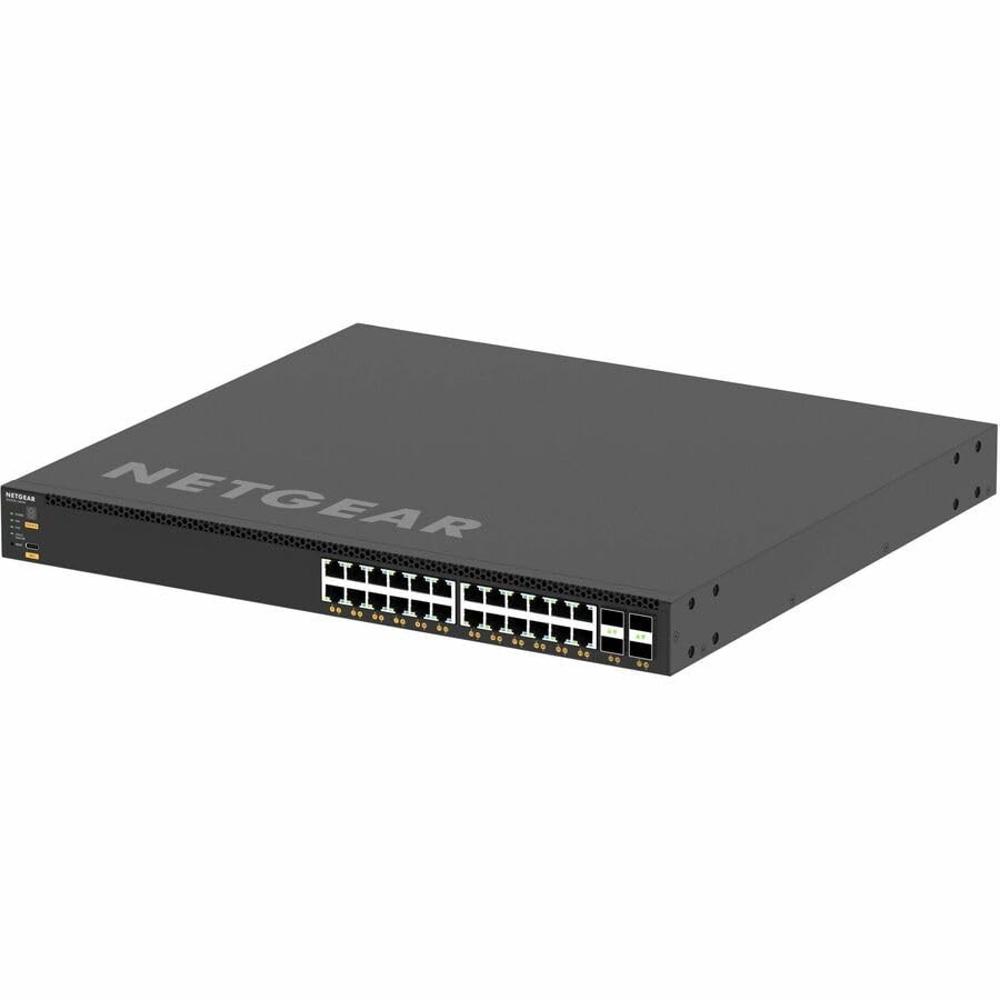 Image of NETGEAR AV Line M4350-24X4V 28 Port Switch XSM4328CV-TAANES | L3 Managed Stackable | 24x10G PoE+ | 4x25G SFP28 | Rack-Mountable | Cloud Care's 3 Year Warranty SupportPlus Included