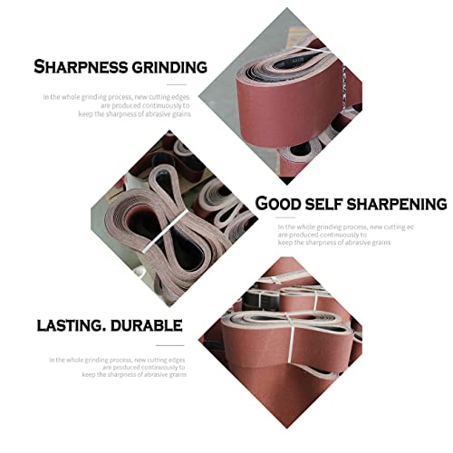 belt sander sanding belts 10pcs Grinding Aluminium Oxide Sanding Belts 2x72inch 40/1000 Grits Sand belts 50*1800MM Aluminum Oxide Thick Fine Welding Sharpening Abrasive Derusting Automotive Metal Wood