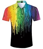 Detalles de la camisa de manga corta: El cuello de botón proporciona un aspecto clásico informal, perfecto para el trabajo o para cualquier ocasión.