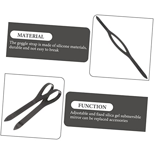 HONMEET 2 Pçs Óculos De Alça De Óculos Faixa De Cabeça Óculos De Corrida Pulseira De Relógio De Sili
