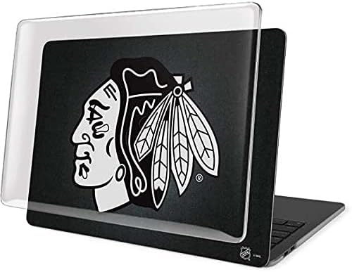 Skinit Case + Skin Compatible with MacBook Pro 13in M1 (2021) - Officially Licensed NHL Chicago Blackhawks Black Background Design