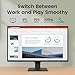 BenQ GW2790Q 27” 2K QHD 100Hz IPS Eye-Care Monitor, HDMI, DisplayPort, 2560×1440, Ultra Slim Bezel, Eyesafe, VESA MediaSync, Brightness Intelligence Tech., B. I. Gen2, Low Blue Light Plus, Eye-CareU