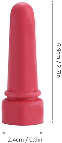 Miniatura 9 de Bebida de leche de ternero, 5 piezas de suministros de alimentación de animales de vaca pequeña pezón de leche de ternero 2.7 in de longitud de goma