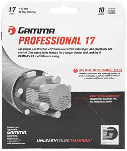 GAMMA Fio Live Wire Profissional de calibre 17 para adultos, unissex