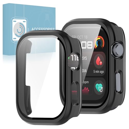 �y2���g�zHUAWEI WATCH D2 �p �P�[�X �K���X�t�B���� ��̌^ HUAWEI Watch D2 �ی�J�o�[ �S�ʕی� �ϏՌ� �����ߗ� �w��h�~ �t�F�C�X�J�o�[�Z�b�g�i���j