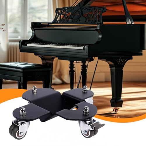 Carrello per pianoforte, carrello mobile in acciaio, comodo carrello da trasporto per macchine mobili e frigoriferi