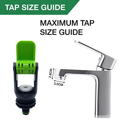 Tap Connector Adapter Mixer Indoor and Outdoor, Black / Green - Image 3