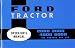 1965 1972 1973 1974 1975 Ford Tractor Owners Manual User Guide Operator Book
