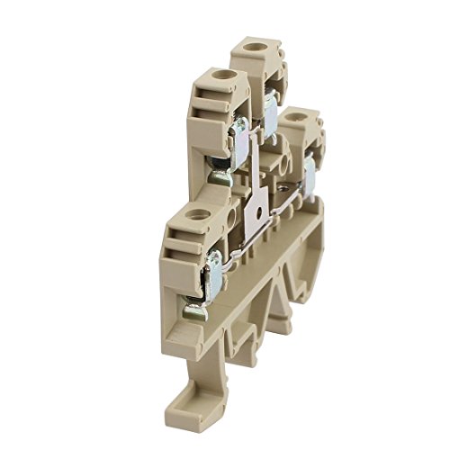 Aexit 2Pcs SEK-4/22 Terminal Block Marrón miniatura 2