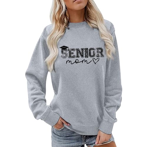 Image of Generisch 2026 Women's Printed Sweatshirt Without Casual Fit for Everyday Office (Grey, S)