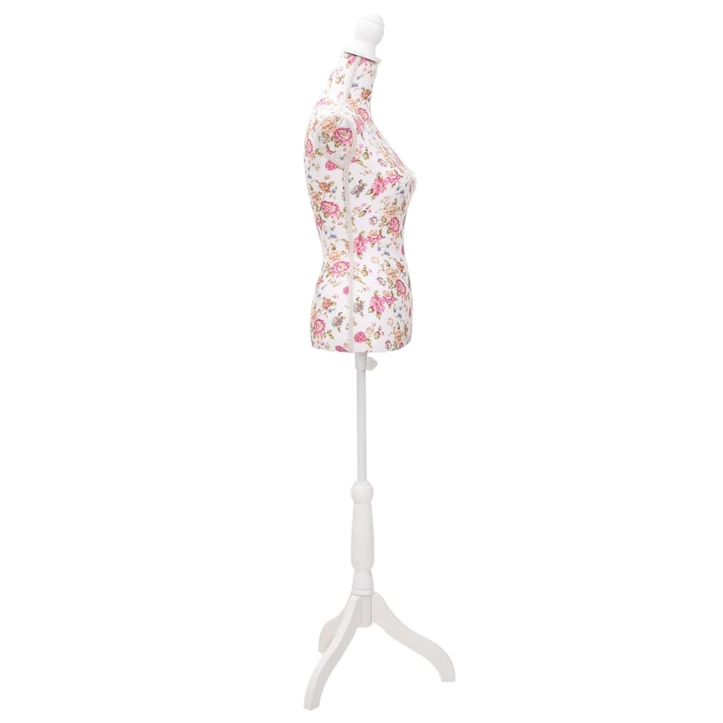 Generico Busto Sartoriale Donna Manichino Cottone Bianco con Rose,Casa e Giardino,Forniture domestiche,Immagazzinamento e organizzazione,Abbigliamento e sistemazione negli armadi,Omini-30030