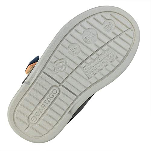 Sandália Meus Primeiros Passos III Gáspea, Cartago, Bebê Unissex, Azul, 19