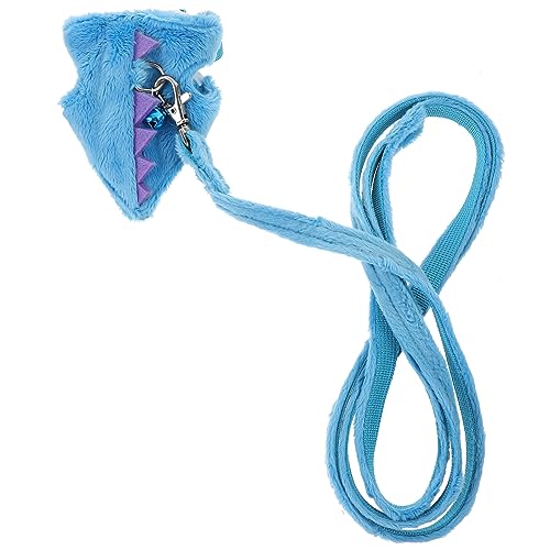 BESTonZON Pet Traction Harness Leash for Ferrets Lightweight Wear Resistant Outdoor Supplies with Bell Comfortable Design for Year Use Random Color