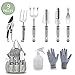 Produktbild Gartenwerkzeug Sets 9-teiliges aus Edelstahl Gartengeräte Set Best Garten-Geschenk Set mit Gartenschere Gartenhandschuhe Gartentasche und Garten-Sprüher