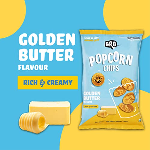 Image of BRB Popcorn Chips | Popcorn Upgraded | 5 Packs X 48 Grams | Golden Butter Flavour