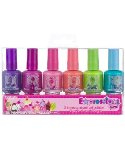 Expressions Girl / 6-piece Ice Cream Scented Nail Polish Set 1.44oz.(42ml)