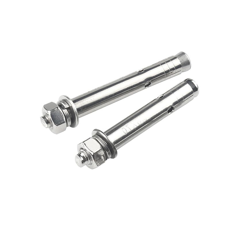 ORANXIN M8 x 90mm 2 Pcs Stainless Steel 304 Expansion Bolts for Concrete Wall Fixing Anchor Bolt External Expansion Tube Pull Explosion Screws