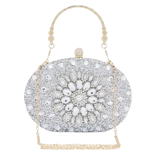 Sac de soirée formel d'exception orné de strass pour grand gala SH