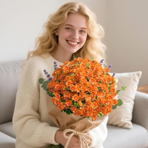 Chrysanthèmes artificiels extérieurs pour un balcon fleuri sans arrosage