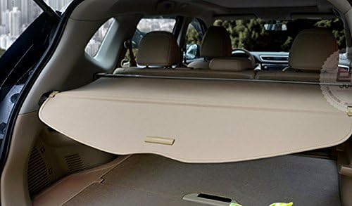 ITrims Trunk Cargo Cover for Nissan X-Trail Rogue SV S SL 2014 2015 2016 2017 2018 2019 Retractable Rear Cargo Security Shield Shade Cover Waterproof Beige (NOT fit Rouge Select)
