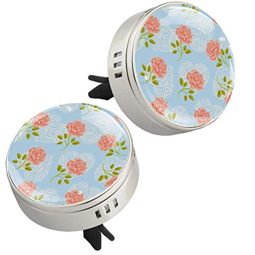 Diffuseur voiture huiles essentielles luxe en alliage métallique rose argenté