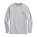 vineyard vines Men's Harbor Performance Long-Sleeve T-Shirt Grey Heather