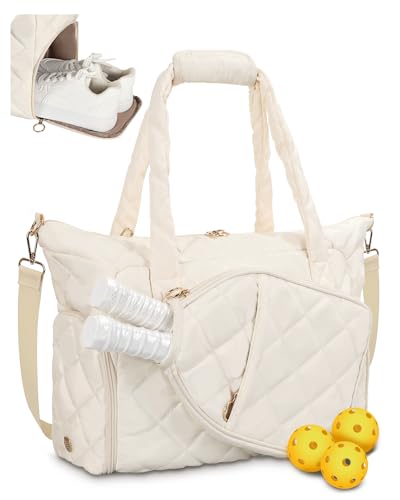 ESTARER Pickleball Bag, Pickleball Tote Bag with Shoe Compartment for Women Large Pickle ball Paddle...