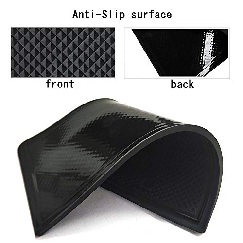 Auovo 8pcs Anti-dust Mats for Range Rover Evoque Accessories 2012-2018 Custom Fit Center Console,Car Cup Holder Inserts,Door Liners Interior for Land Rover (Black)