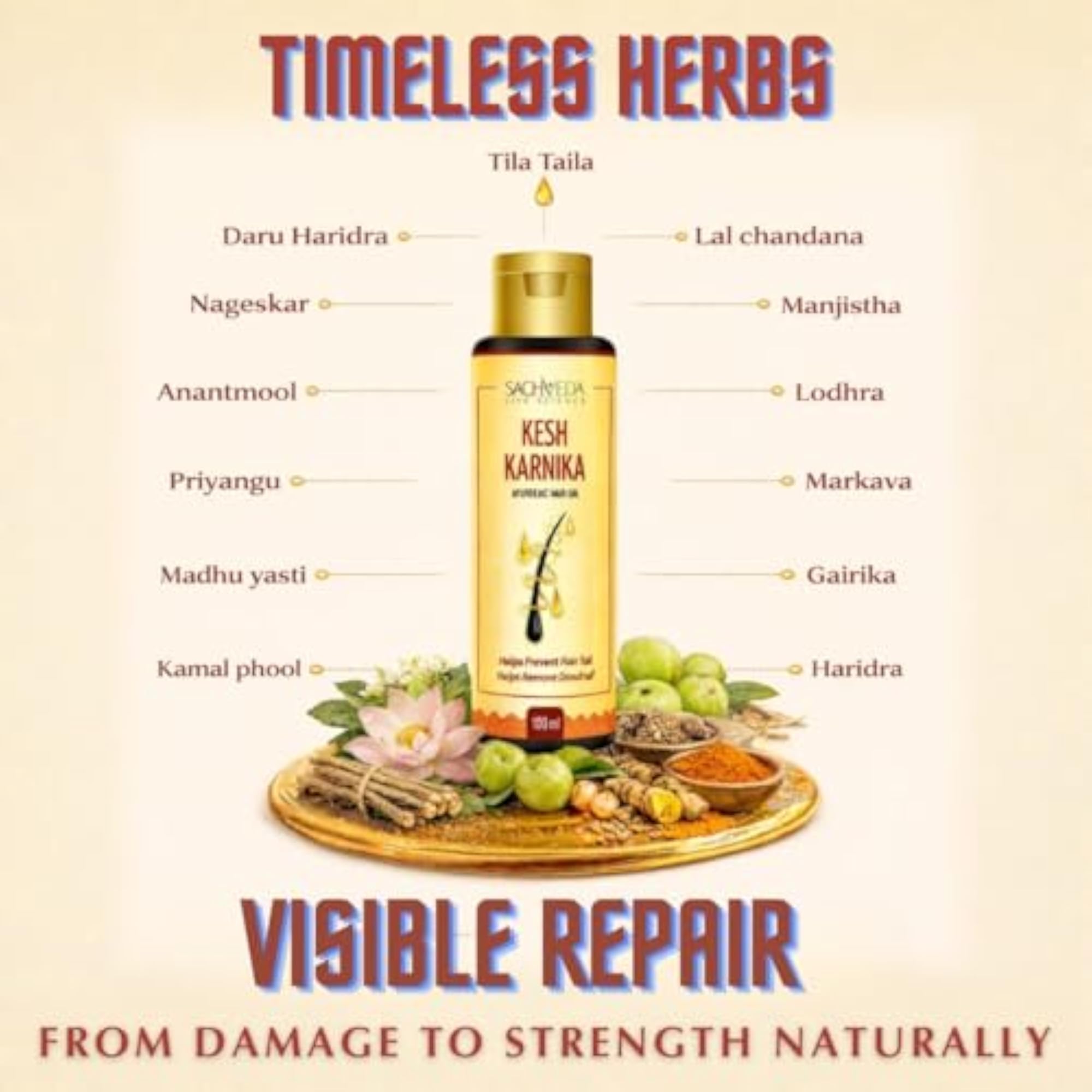 Kesh Karnika Ayurvedic Hair Oil for Strength and Growth