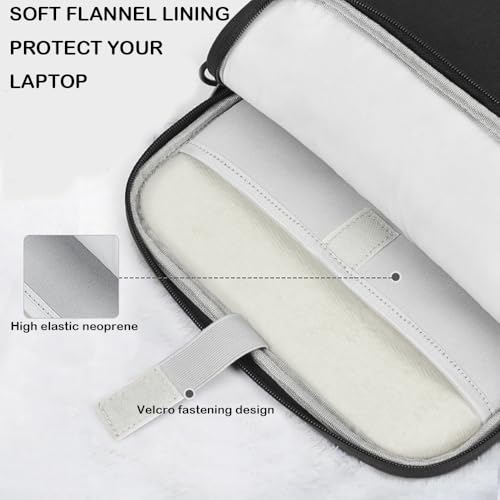 Image of ProElite Tablet Sleeve Bag Upto13 inch for iPad Air 13 /Pro 13 /Pro 12.9 Galaxy Tab S7 /S8 /S9 Plus /S7 /S9 FE Plus 12.4 inch, Lenovo Tab P12, idea tab pro, Yoga Tab Plus, Handle with Shoulder Strap, Black