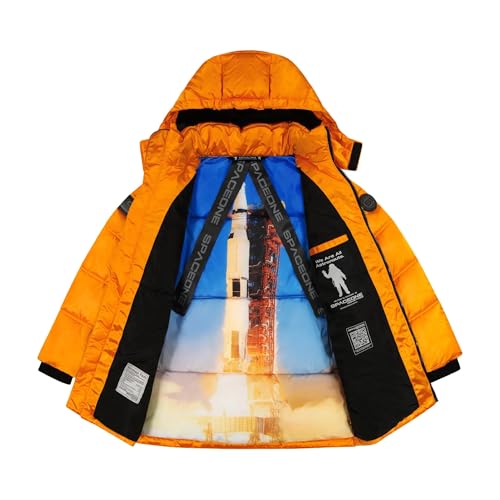 Andy & Evan Boys Galactic Puffer Jacket Space Themed Warm, Wind, Winter Coat
