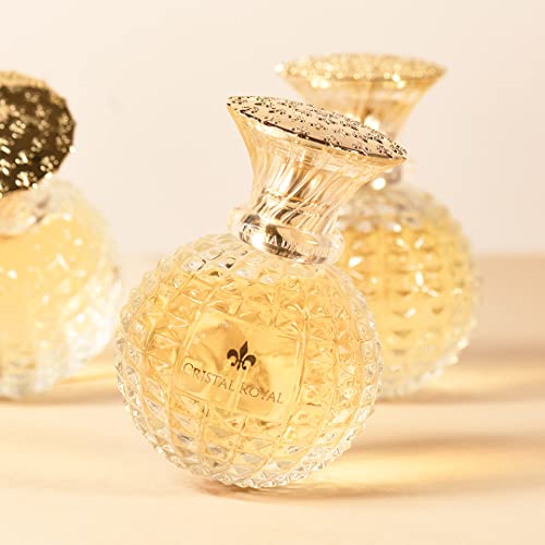 Princesse Marina de Bourbon Cristal Royal Eau de Parfum Fragrance for Women - Opens with Pear, Blackcurrant and Bergamot - Blended with Jasmine - For Glamourous and Royal Ladies - 3.4 oz