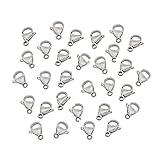 30 PCS Lobster Claw Clasps Clip,Length 12mm Durable and Rust-Proof Claw Jewelry Clasps Snap Hook,Use