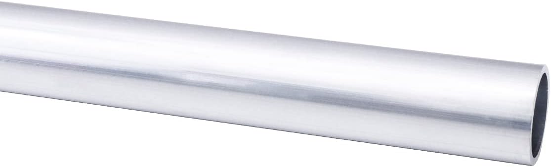 6061 Aluminum Tubing, 1-1/4" OD Seamless Aluminum Round Tube, 0.12" Wall x 10" Length Metal Straight Pipe for Diy, Industry, Decoration, 1Pcs