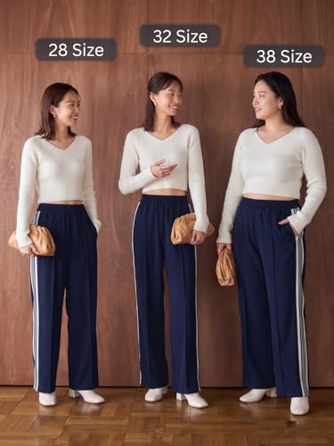 Image of GRECIILOOKS Trousers for Woman | Womens High Rise High Waist Flared Korean Style | Formal Pant for Women Office Wear| Track Pants for Womans Elegant for College & Events (Available in Plus Size)