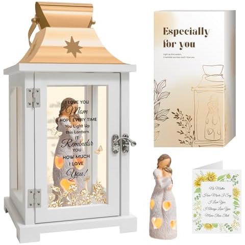 Homazing Gifts for Mom from Daughter - Unique for Mom, I Love You Mom Gifts Lantern - Birthday Gift for Mom from Daughter, Mother Daughter Figurine Lantern Cover