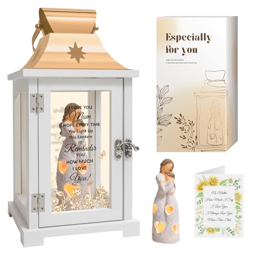 Gifts for Mom from Daughter - Unique Mother's Day Birthday Gifts for Mom from Daughter- Mother Daughter Gift Lantern Christmas