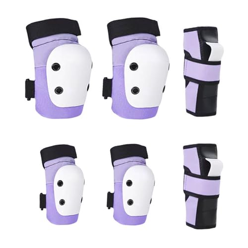 プロテクター キッズ 子供用と大人用 自転車 スケートボード ローラースケート バイク プロテクター キッズプロテクター 6点セット 手首/肘/膝ガード 保護 収納袋付きプ (S120CM～150CM（KIDS～LADYS）)